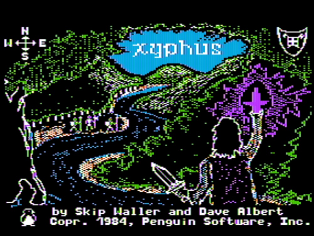 Title Screen of Xyphus for Apple II